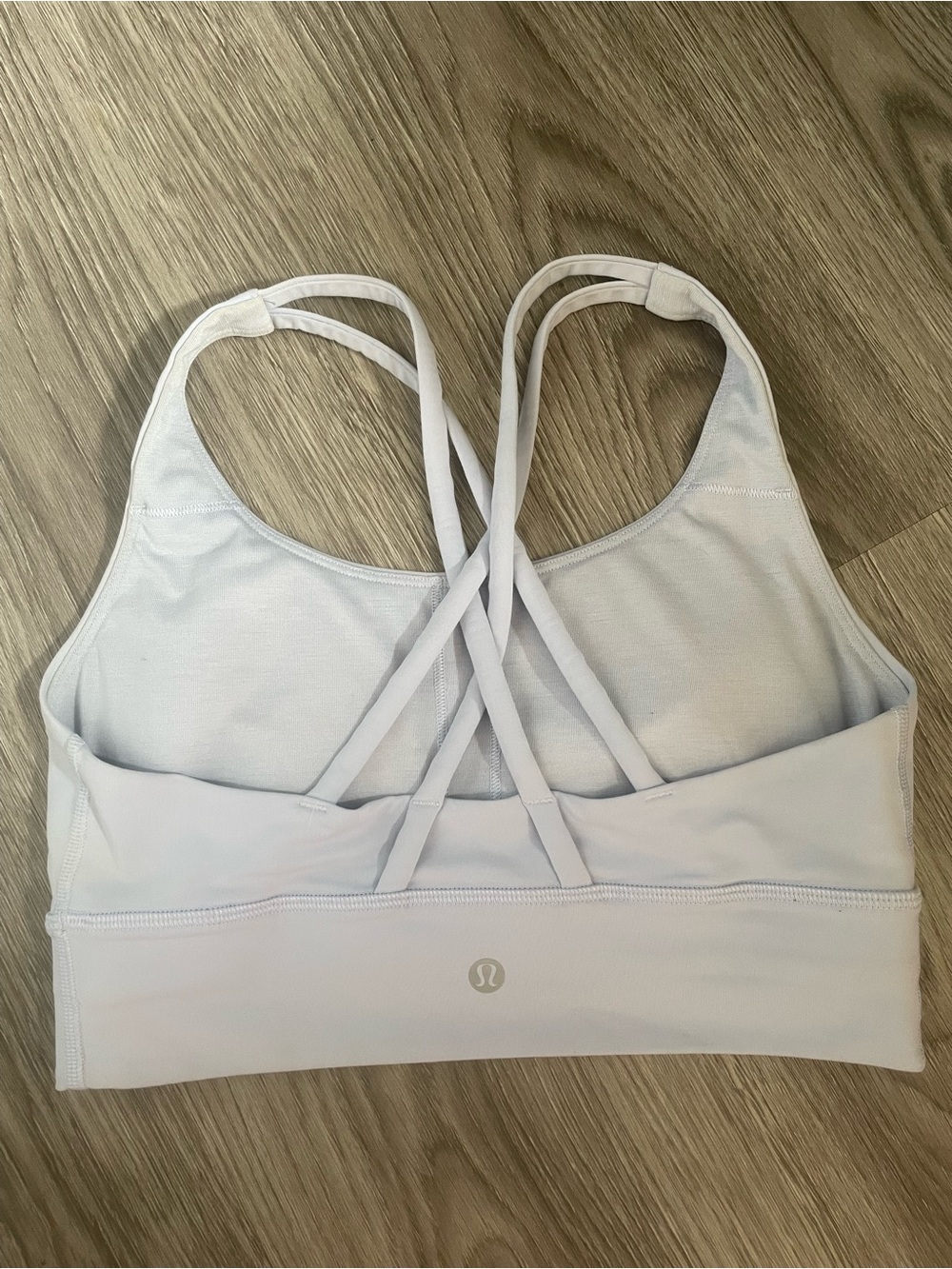 lululemon athletica Pale Blue Strappy Sports Bra
